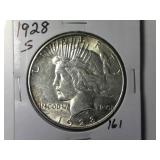 1928-S Peace Silver Dollar