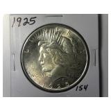 1925 Peace Silver Dollar