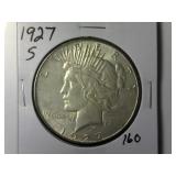 1927-S Peace Silver Dollar