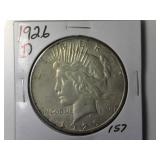 1926-D Peace Silver Dollar