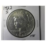 1922-S Peace Silver Dollar