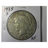 1935-S Peace Silver Dollar