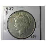 1927-D Peace Silver Dollar