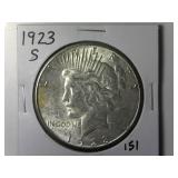 1923-S Peace Silver Dollar