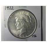 1922 Peace Silver Dollar