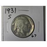 1931-S Buffalo Nickel