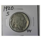 1920-S Buffalo Nickel