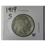 1919-S Buffalo Nickel