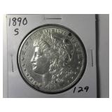 1890-S Morgan Silver Dollar