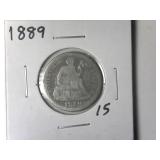 1889 Liberty Seated Dime
