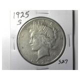 1925-S Peace Silver Dollar
