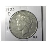 1923-D Peace Silver Dollar