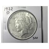 1922-D Peace Silver Dollar