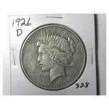 1926-D Peace Silver Dollar