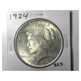 1924 Peace Silver Dollar