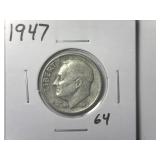 1947 Roosevelt Dime