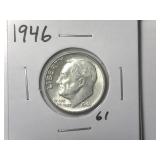 1946 Roosevelt Dime