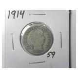 1914 Barber Dime