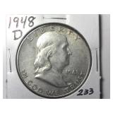 1948-D Franklin Half Dollar