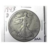 1943-D Walking Liberty Half Dollar
