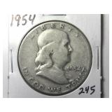 1954 Franklin Half Dollar