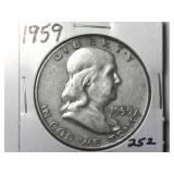 1959 Franklin Half Dollar