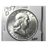 1957-D Franklin Half Dollar