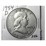 1954-D Franklin Half Dollar