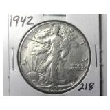 1942 Walking Liberty Half Dollar