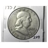 1957 Franklin Half Dollar