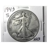 1943-S Walking Liberty Half Dollar