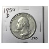 1954-D Washington Quarter