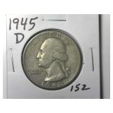 1945-D Washington Quarter