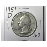 1951-D Washington Quarter