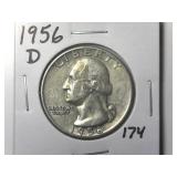 1956-D Washington Quarter