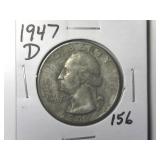 1947-D Washington Quarter