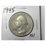 1945 Washington Quarter