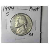 1974-S Proof Jefferson Nickel
