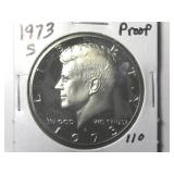 1973-S Clad Proof Kennedy Half Dollar