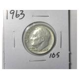1963 Roosevelt Dime