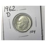 1962-D Roosevelt Dime