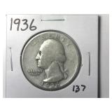 1936 Washington Quarter