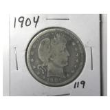 1904 Barber Quarter
