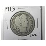 1913 Barber Quarter