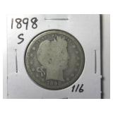 1898-S Barber Quarter