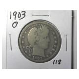1903-O Barber Quarter