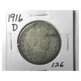1916-D Barber Quarter