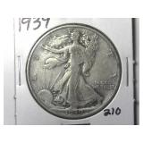 1939 Walking Liberty Half Dollar