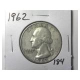 1962 Washington Quarter