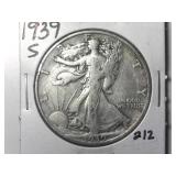 1939-S Walking Liberty Half Dollar